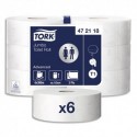 TORK Colis de 6 Bobines de Papier toilette Maxi Jumbo Advanced 2 plis L380 m x D26 cm blanc uni