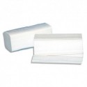 HYGIENE Colis de 20 Paquets de 250 Essuie-mains neutre 2 plis plié en V, Ft : 22 x 21 cm blanc