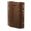 EMBALLAGE Paquet de 200 sacs uni brun brillant 50 microns poignées découpées 25 x 38 cm