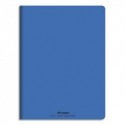 Cahier 17x22 60 pages grands carreaux (idéal pour les maternelles) piqure 90g Couverture polypropylène  - Bleu