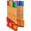 STABILO ColorParade de 20 stylos feutre Point 88. Coloris assortis - Assortis