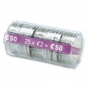 RESKAL Boîte de 100 étuis à Monnaie The Container pour pièces 2 E, contient 25 pièces FA62263