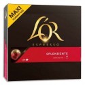 L OR Boîte de 20 dosettes de 104g de café moulu Espresso Splendente n7