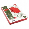 EXACOMPTA Paquet 100 plats couverture FOREVER rigide, grain cuir,270 g, certifié ange Bleu, Rouge A4 2782C