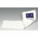 BROSSERIE THOMAS Frange de rechange Blanche en microfibre à bouclettes, oeillet chromé, Format 40 x 17 cm