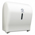 PAPERNET Distributeur Mini Autocut Blanc pour essuie-mains en rouleau en ABS - Dim L31,4 x H33 x P20,4 cm