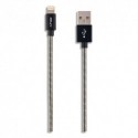 PNY Câble USB 2.0 métallique vers Lightning 1,20M GR C-UA-LN-EFL-04
