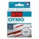 DYMO Cassette D1 (45807) ruban impression noir sur fond rouge 19mmx7m pour étiqueteuse Dymo