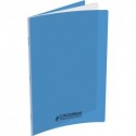 CONQUERANT 9 Cahier piqûre classique, agrafé, 24 x 32 cm, 140 pages, 90g, séyès, couverture polypro Bleu