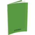 CONQUERANT 9 Cahier piqûre classique, agrafé, 24 x 32 cm, 140 pages, 90g, séyès, couverture polypro Vert
