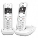 GIGASET Téléphone sans fil AS690 Duo Blanc AS690DUOBLC