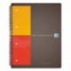 Cahier 21x31.8 spirales 160 pages perforées papier 80g lignée 6mm Couverture polypro  orange Oxford Notebook