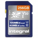 INTEGRAL Carte SDXC 256Go 4K INSDX256G-100V30