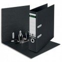 LEITZ Classeur à levier RECYCLE en carton, dos de 8 cm, mécanisme 180 °, 100% recyclable, coloris noir - Noir