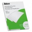 IBICO Pack de 100 pochettes de plastification brillantes A3, 100 microns 627320