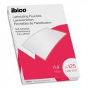 IBICO Pack de 100 pochettes de plastification brillantes auto-adhésives A4, 125 microns 627325