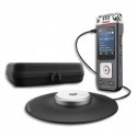 PHILIPS Kit enregistrement réunion:DPM8110 mémoire 8Go+1 microphone de surface sur 360°/rayon 2m
