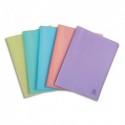 EXACOMPTA Protège document CHROMALINE 30 pochettes/60 vues PP 5/10e. Coloris assortis pastel