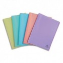 EXACOMPTA Protège document CHROMALINE 40 pochettes/80 vues PP 5/10e. Coloris assortis pastel