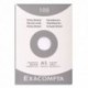 EXACOMPTA Etui de 100 fiches bristol non perforées 148x210mm (A5) quadrillées 5x5 Blanc
