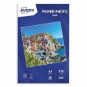 AVERY Boîte de 20 feuilles de papier photo mat A4, Jet d'encre, 170 g