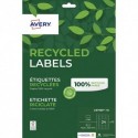 AVERY Boite de 360 étiquettes recyclées blanches 63,5 x 33,9mm. Impression Jet d'encre & Laser