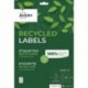 AVERY Boite de 150 étiquettes recyclées blanches 99,1 x 57mm. Impresson Jet d'encre & Laser