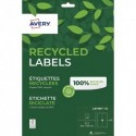 AVERY Boite de 60 étiquettes recyclées blanches 99,1 x 139mm. Impression Jet d'encre & Laser