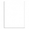 EXACOMPTA Boîte 2000 feuilles listing 80g qualité courrier blanc 240x12 1 pli bande Caroll détachable