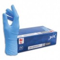 Boîte de 100 gants Nitrile non poudrés NITRILE Taille 7/S. Coloris bleu