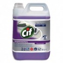 CIF Bidon de 5L désinfectant sans parfum,nettoie et désinfecte toutes les surfaces alimentaires.