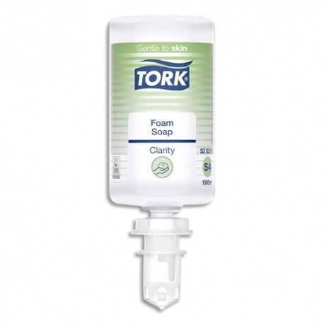 TORK Recharge savon Mousse Limpide S4 1L 99 % des ingrédients sont dorigine naturelle