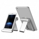 ALBA Support ergonomique téléphone/tablette en aluminium, compatible 3 à 11 pouces