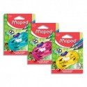 MAPED Blister taille-crayons CROC CROC TWIST, 2 usages. Design hamster. Coloris assortis