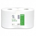 PAPERNET Colis de 6 rouleaux de Papier toilette Blanc pure cellulose 2 plis maxi jumbo BIOTECH 300m