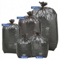 Boîte de 200 sacs poubelles traditionnels 130 litres renforcés Noir 82x120cm 34 microns NFE