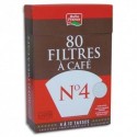 BELLE France Boite de 80 filtres à café n°4 + 1 sachet détartrant 3344
