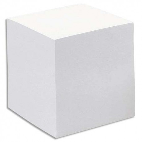 QUO VADIS Recharge bloc cube blanc 9x9x7,5cm 580 feuilles mobiles 90g PEFC
