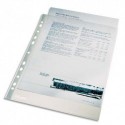 ESSELTE Paquet 100 pochettes perforées A4 en polypropylène lisse 4/100e incolore