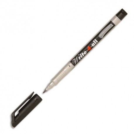 Marqueur permanent Stabilo noir pointe ultra-fine WRITE-4-ALL