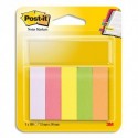 POST-IT 5 blocs index de 100 feuilles format 15x50mm coloris assortis - Assortis