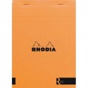 Bloc "coloR" agrafé Rhodia en-tête 140 pages lignées Couverture rembordée orange