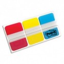 POST-IT Carte de 3 couleurs d'Index Strong 2,5 x 3,8 cm (rouge, jaune, bleu) 686-RYB