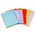 ELBA Boite de pochettes-coin Fard'Liss en PVC souple et lisse 20/100e format 21x29,7 cm - Rouge