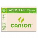 Papier dessin Canson pochette de 12 feuilles dessin blanc format A4 180 grammes