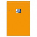 OXFORD Bloc de direction agrafé en tête 160 pages 80g unies 21x29,7 Couverture orange