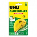 Colle UHU - DRY & CLEAN ROLLER jetable permanent 8.5 M x 6.5 mm