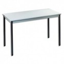 SODEMATUB Table polyvalente rectangulaire 120 x 60 cm gris/gris