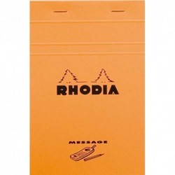 Bloc message Rhodia n°140 format 11x17 80 grammes
