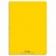 Cahier 24x32 96 pages grands carreaux piqure 90g  Couverture polypropylène jaune